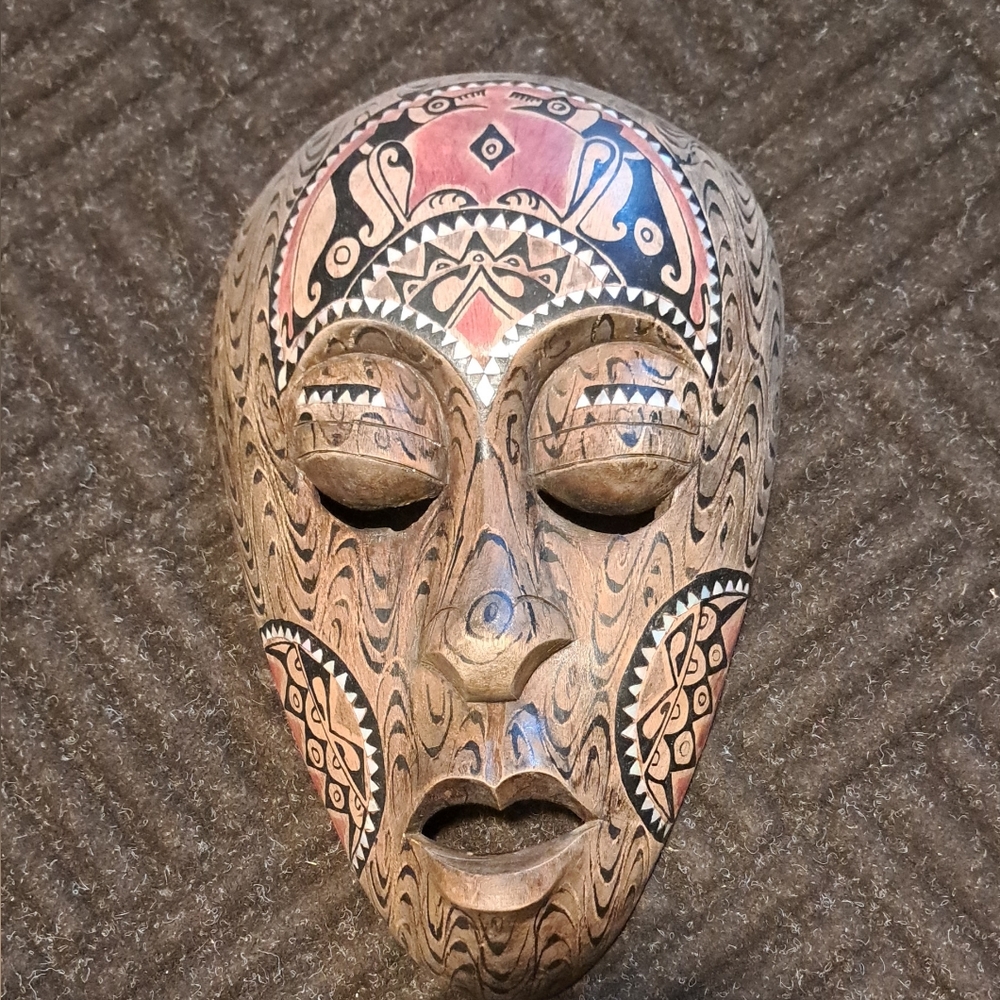 Handcrafted Tribal Mask Wall Decor